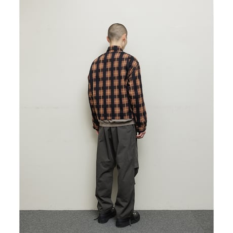 BAL / PLAID ZIP SHIRT BLOUSON / BROWN