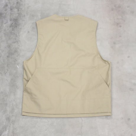 tone / MINIMAL WORK VEST / BEIGE