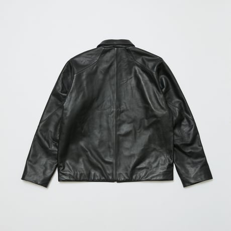 BAL / TECH LEATHER ZIP JACKET  / BLACK