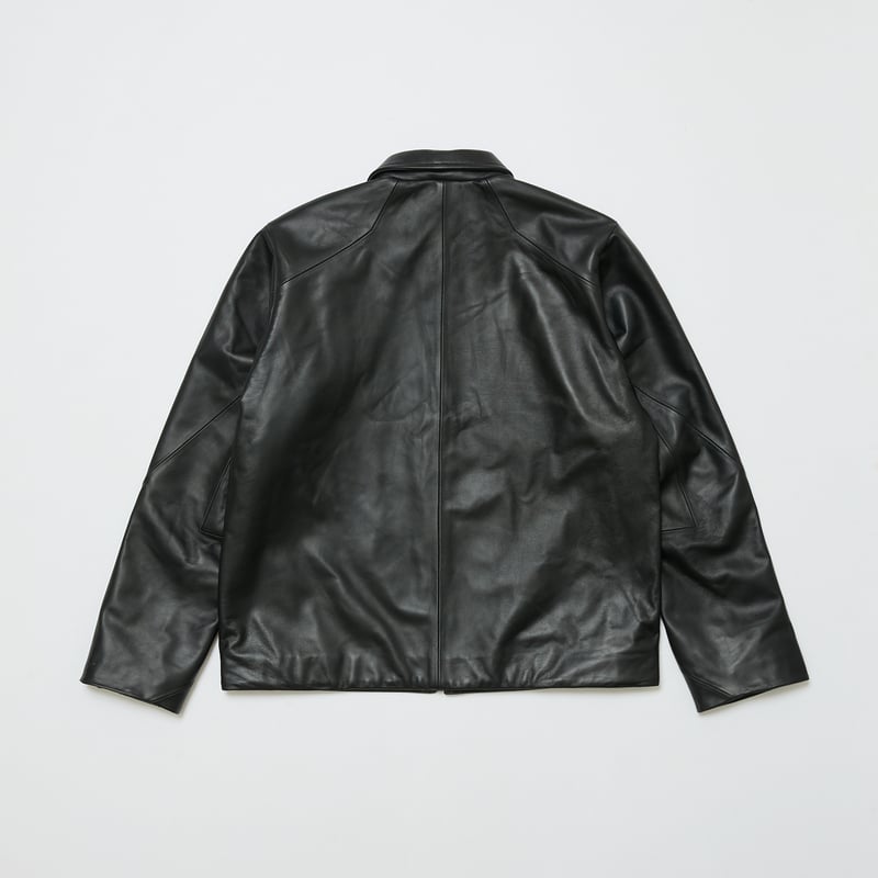 BAL / TECH LEATHER ZIP JACKET / BLACK | Sophomore