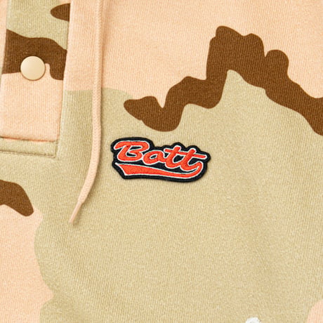 BoTT / HEN-LEY NECK CAMO HOODIE / DESERT