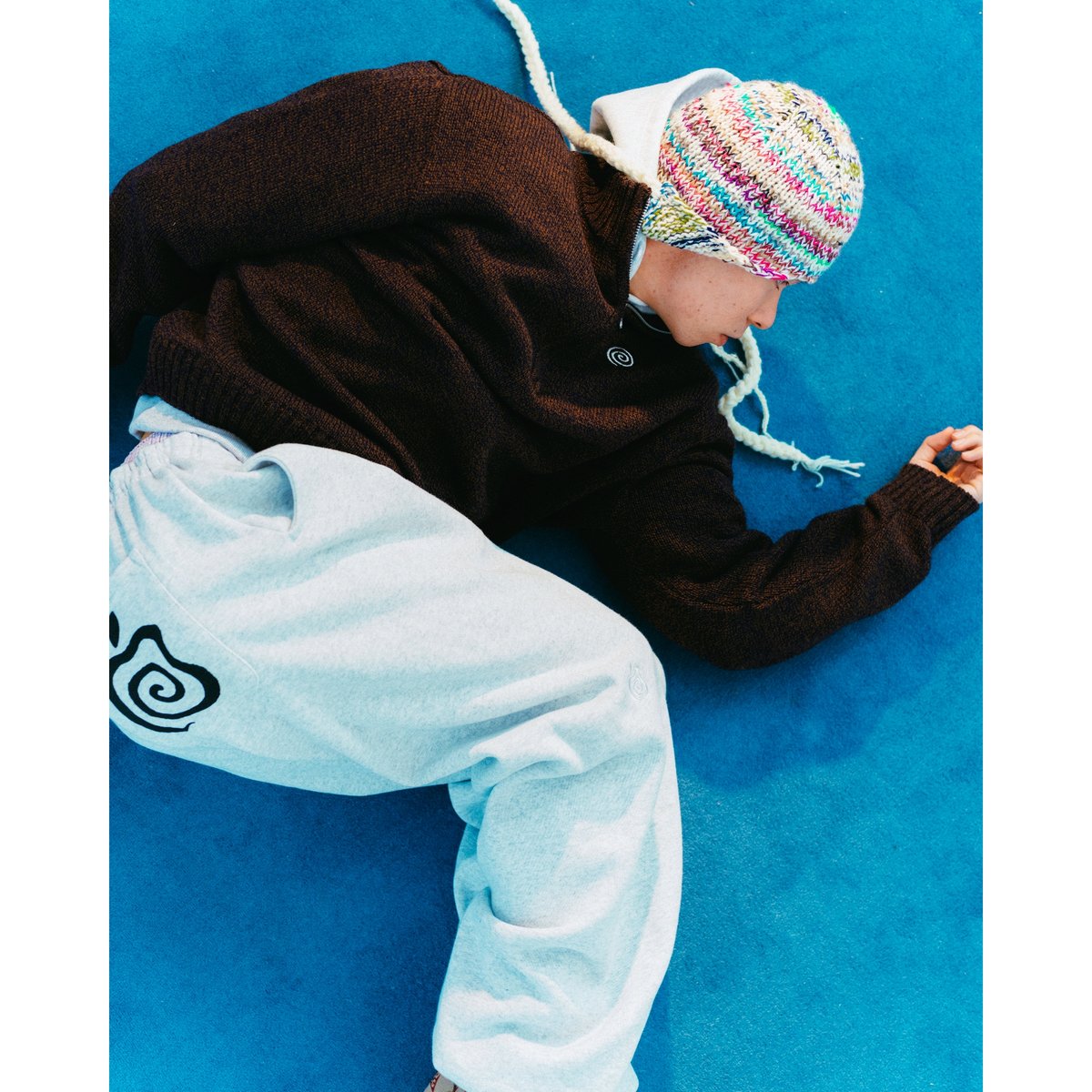 帽子 SOL soonerorlaterHAND-KNITTED FLIGHT CAP SOL / soonerorlater Hand-knitted Flight Cap ソル/スーナーオア