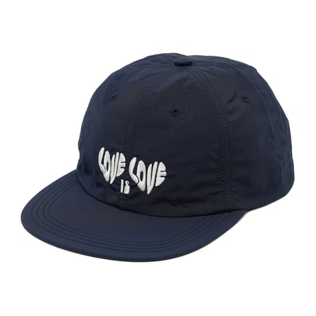 GARBAGE / SOFT BRIM 6 PANEL CAP (LOVE) / NAVY (WHITE EMB)