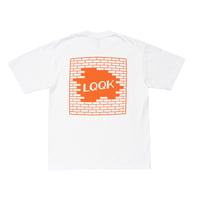 LQQK STUDIO / BRICK LOGO / WHITE ORANGE