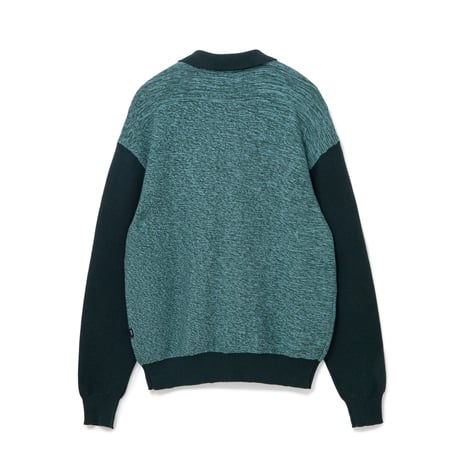 BoTT / MARLED KNIT POLO / DARK GREEN