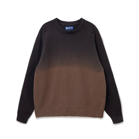 BoTT / DYED RAGLAN KNIT / BLACK