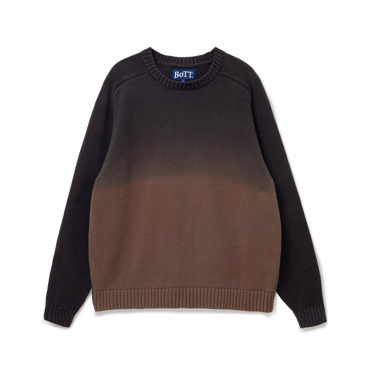 BoTT ボット Dyed Raglan Knit BLACK L BoTT / DYED RAGLAN KNIT / BLACK | Sophomore