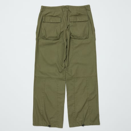BAL / HERRINGBONE CREW PANT / ARMY GREEN