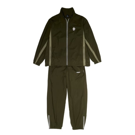 ALWAYTH / TRAINING JACKET ＆ PANTS SET / REFLECT PRINTED / OLIVE