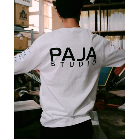 PAJA STUDIO / A LOGO L/S TEE / WHITE