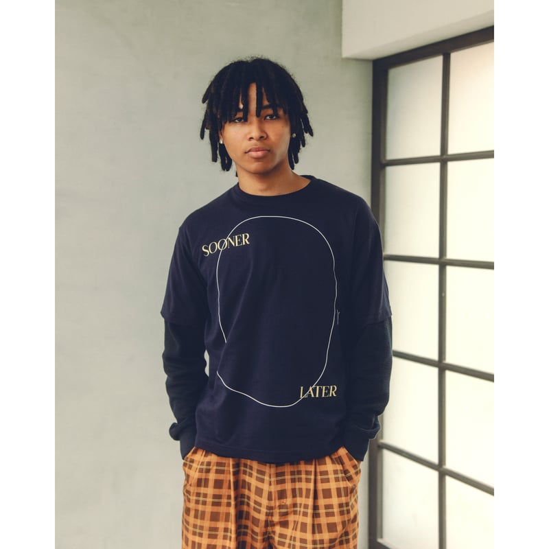SOL soonerorlater WAFFLE TEE NAVY Ｍサイズ SOL soonerorlater / THAI LOGO TEE / NAVY | Soph