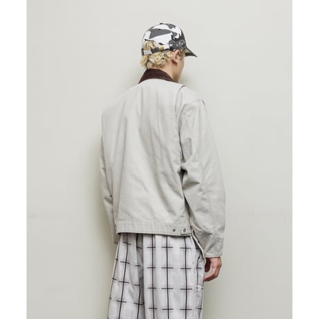 BAL / COTTON CANVAS STEALTH POCKET WORK JACKET / ECRU