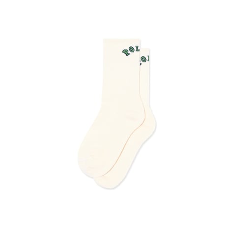 POLAR SKATE CO. / LARGE RIB SOCKS COLLEGE / CLOUD WHITE