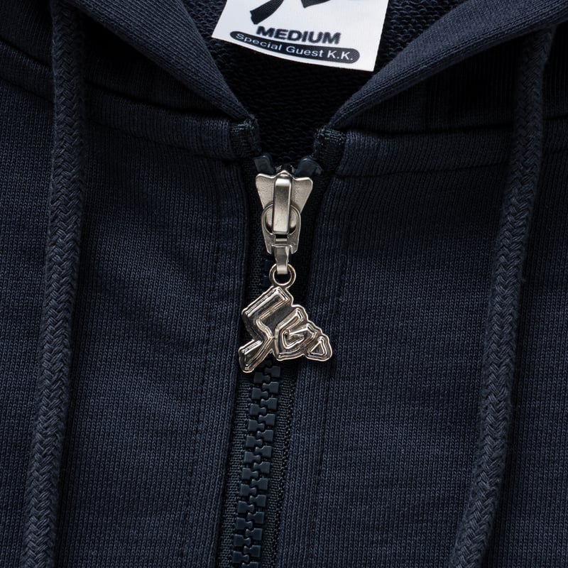 SPECIAL GUEST K.K. / PVC SG LOGO ZIP HOODIE / N