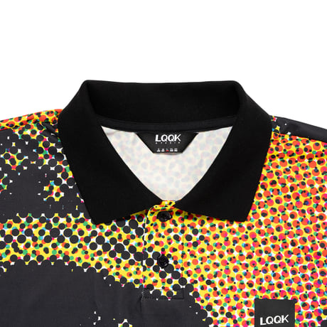 LQQK STUDIO / LQQK SUBLIMATED POLY POLO / BLACK