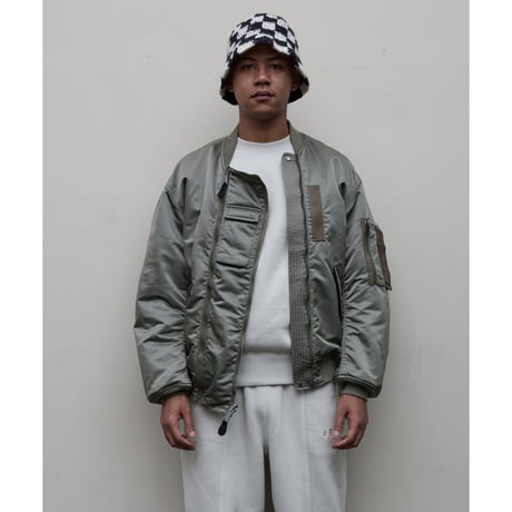 BAL / x SPIEWAK DOUBEL ZIP BOMBER JACKET / ALPHA GREEN