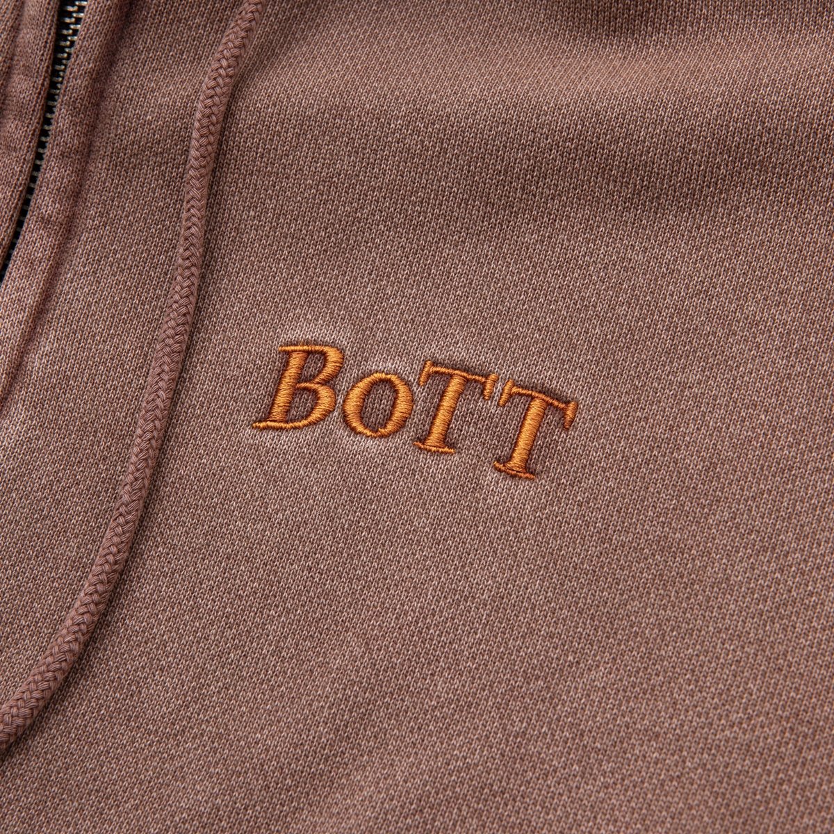 BoTT / PIGMENT DYED ZIP HOODIE / BROWN | Sophomore BoTT / PIGMENT DYED ZIP HOODIE / BROWN | Sophomore