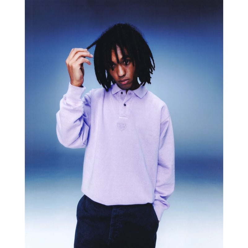 BoTT / PIGMENT DYE SWEAT POLO / BLACK | Sophomore