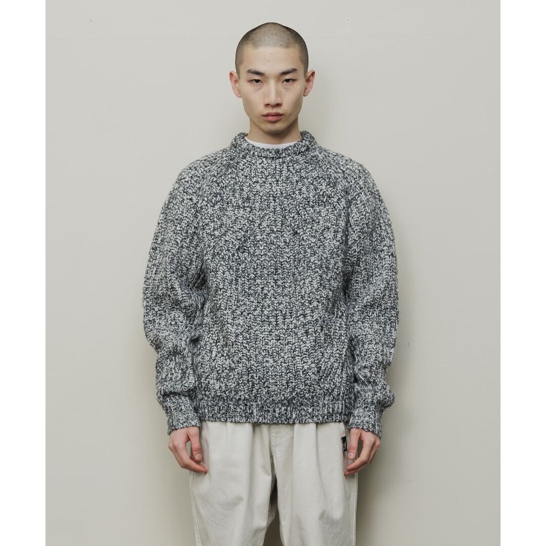 BAL / MIXED DIAMOND RIB SWEATER / WHITE | Sopho