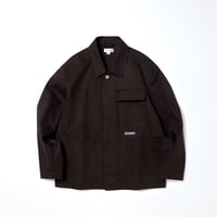 tone / COTTON DRILL WORK JACKET / BROWN