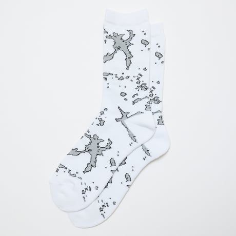 BAL / JACQUARD SOCKS / WHITE