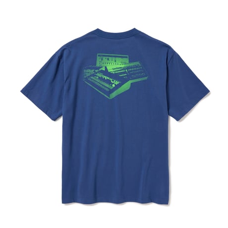 SARCASTIC / I LOVE DRUM MACHINES SHORT SLEEVE TEE / M.BLUE