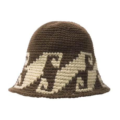 STUSSY / WAVES KNIT BUCKET / BROWN