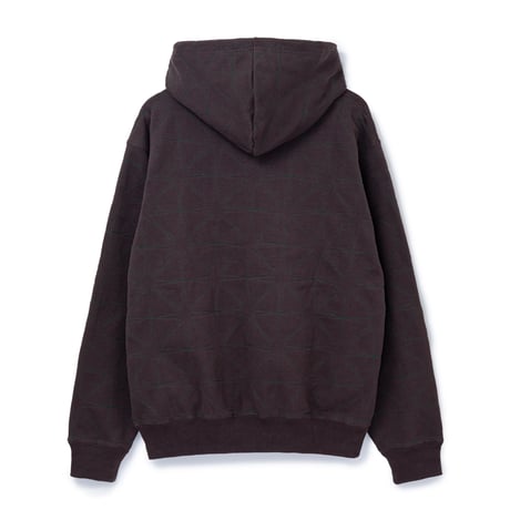 BoTT / SPARKLE STITCH ZIP HOODIE / BROWN