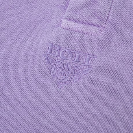 BoTT / PIGMENT DYE SWEAT POLO / PURPLE