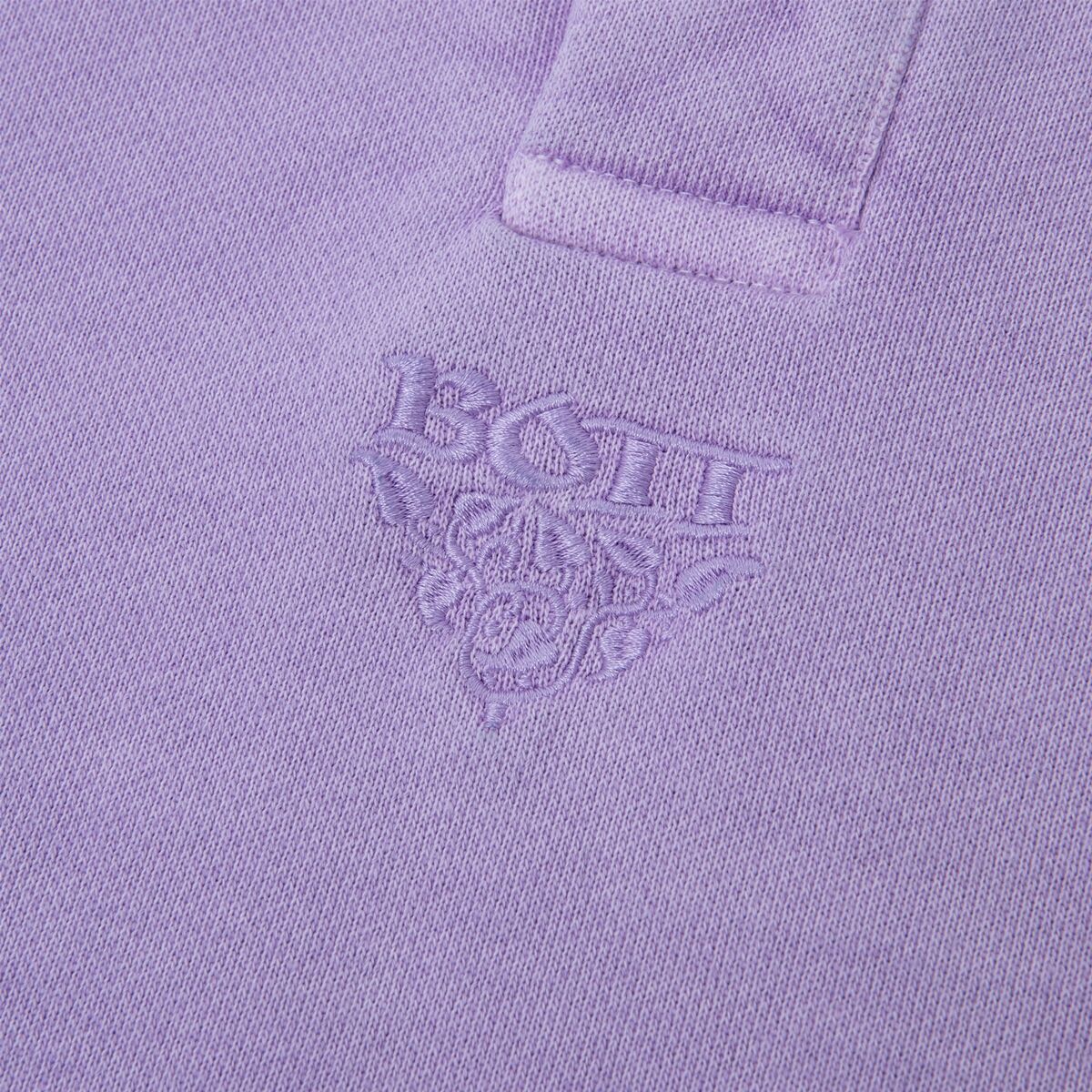 BoTT / PIGMENT DYE SWEAT POLO / PURPLE | Sophomore