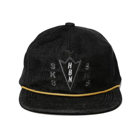 HOMBRE NINO / CORDUROY 5 PANEL CAP / BLACK