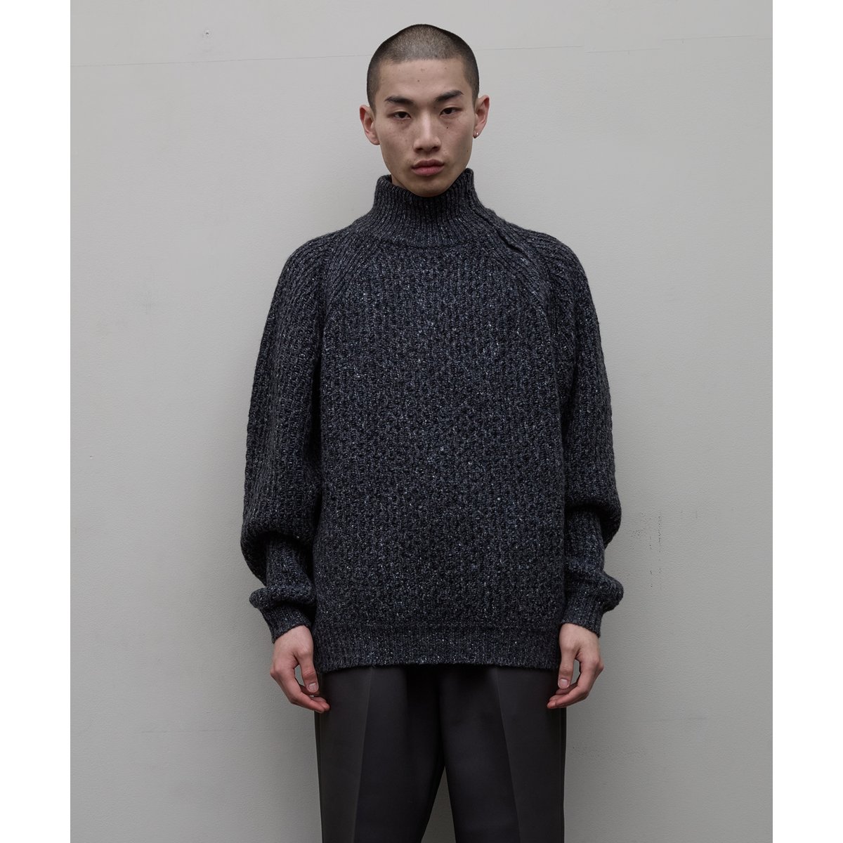 bal バル JACQUARD BAL / JACQUARD CREW NECK TEE / BLACK | Sophomore
