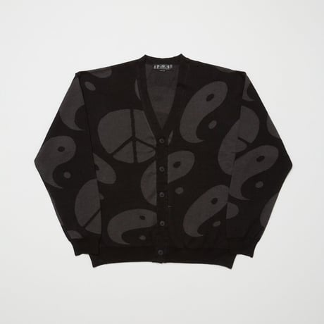 BAL / JACQUARD RAMIE CARDIGAN / BLACK