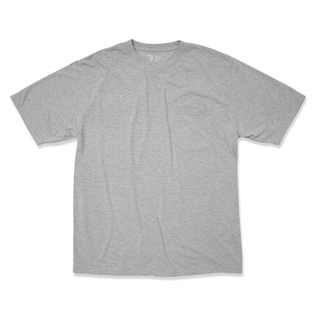 GARBAGE / POCKET TEE (BIG PEACE) / ASH GREY (BLACK PRINT)