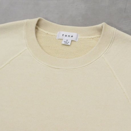 tone / HEAVY WEIGHT CREW NECK SWEAT / CREAM