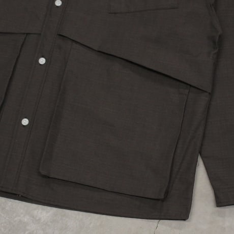 NOROLL / HWR SHIRT / DARKEST BROWN