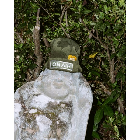 ON-AIR / ON AIR BASIC LOGO CUFF BEANIE / ARMY