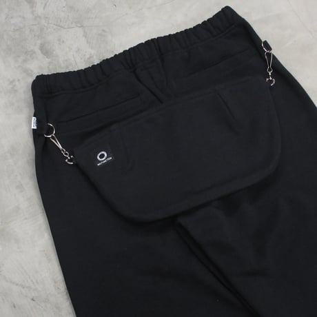 MALFUNCTION / ZIP SWEAT PANTS / BLACK