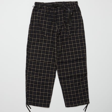 BAL / WIDE MOUNTAIN PANT / BLACK PLAID