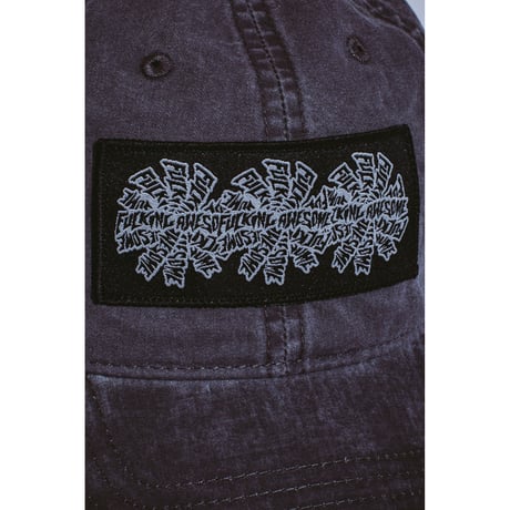 FUCKING AWESOME / THREE SPIRAL EDGE STITCH SIX PANEL HAT / CHARCOAL
