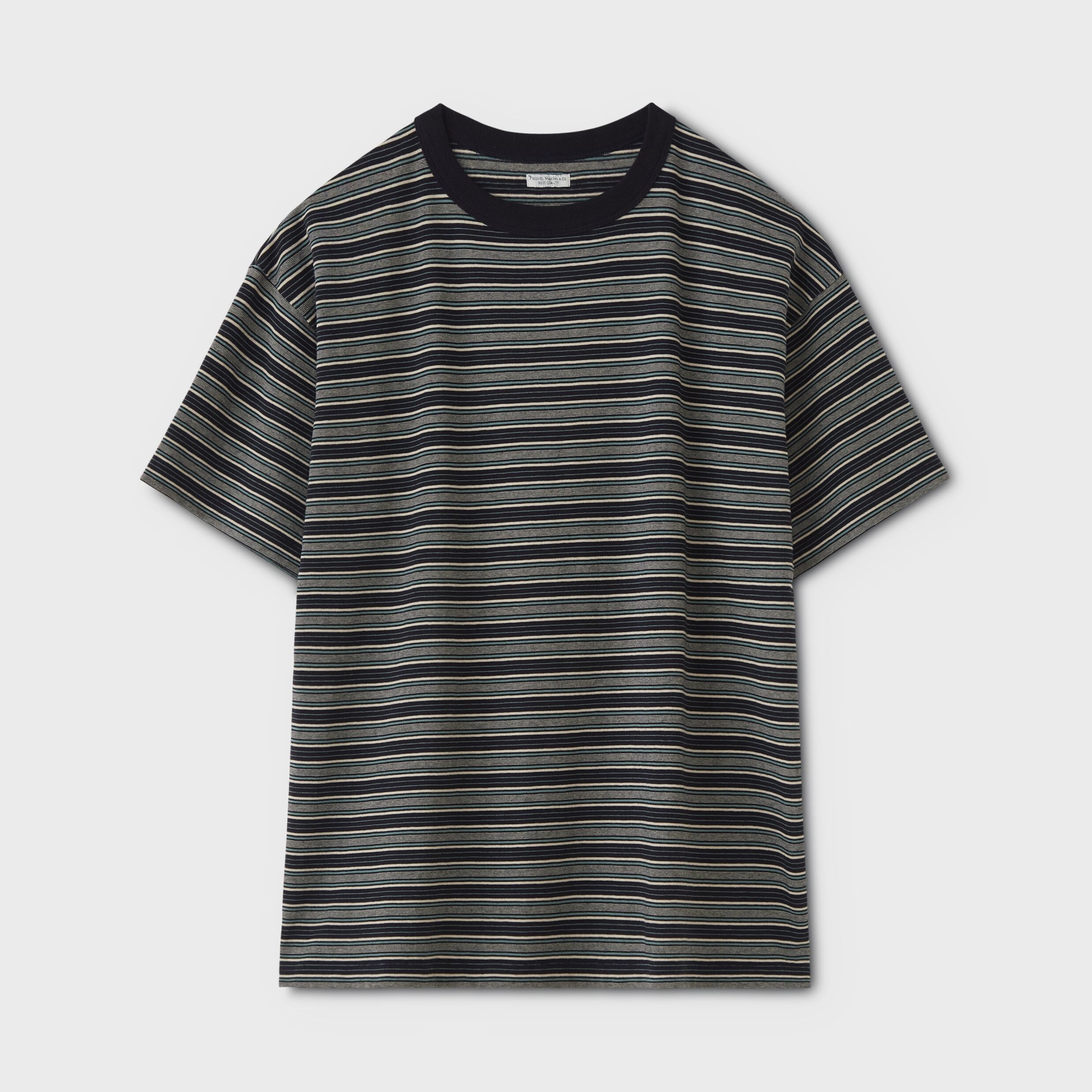 PHIGVEL MAKERS & Co. / BORDER SHORT SLEEVE TOP