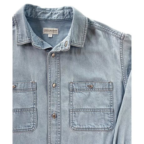 COMFORTABLE REASON / FADE DENIM SHIRTS / INDIGO FADE