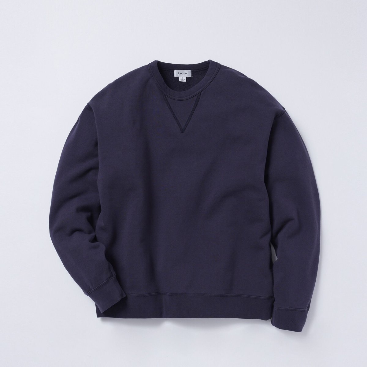 tone / BASIC SWEAT PULLOVER / NAVY | Sophomore tone / BASIC SWEAT PULLOVER / NAVY | Sophomore