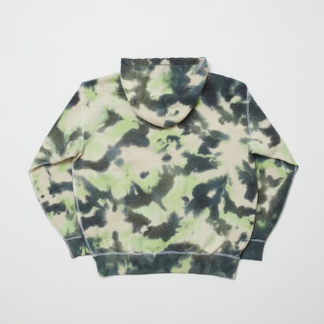 BAL / LOGO TIE DYE HOODIE / GREEN