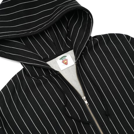 TRIBE WEAR / x MASTERPIECE SOUND MP BASIC ZIP UP HOODIE / BLACK STRIPE
