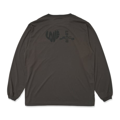 GARBAGE / POCKET LS TEE (L&P) / DARK GREY (BLACK PRINT)