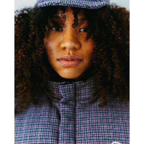 SOL soonerorlater / REVERSIBLE PUFFER VEST / GRAY & PURPLE