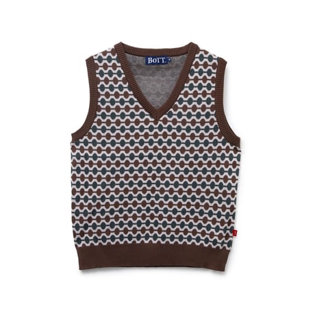 BoTT / LINK KNIT VEST / BROWN