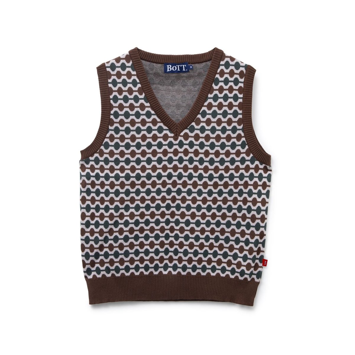 トップス BoTT Link Knit Vest Brown XL BoTT / LINK KNIT VEST / BROWN | Sophomore