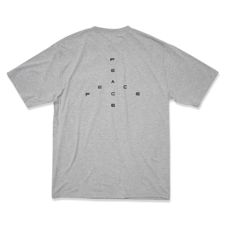 GARBAGE / POCKET TEE (BIG PEACE) / ASH GREY (BLACK PRINT)